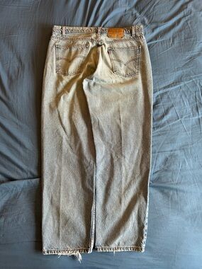 Vintage 90s Levi's 550 Orange Tab Jeans Men's 38x32 Made In USA Faded Light